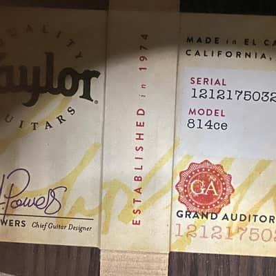 Taylor 814ce Next Generation Acoustic-Electric Guitar - Natural Gloss - 4.65lbs - Authorized Dealer - G07706 image 13
