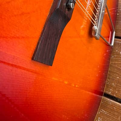 RARE 1961 Gibson B-45-12 Cherry Sunburst 12-String W/Original Hard Case plus Accesories image 7