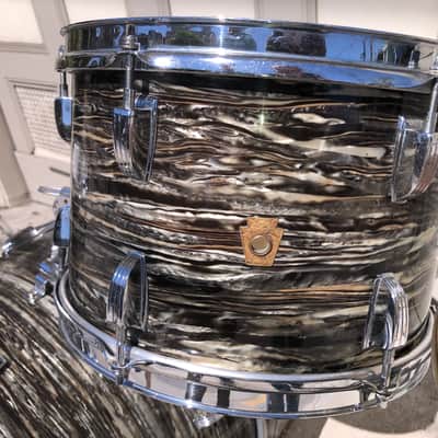 Holy Grail! Ringo Starr Ludwig Black Oyster Pearl 3 Piece Downbeat Drum Set image 3
