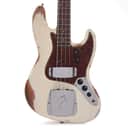 Fender Custom Shop Time Machine 1961 Jazz Bass Heavy Relic Aged Olympic White (Serial #CZ569135)