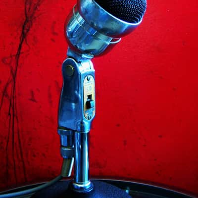 Vintage 1950's Electro-Voice 630 Omnidirectional Dynamic Microphone Hi Z harp mic w cable and RARE baffle 605 636 664 image 5