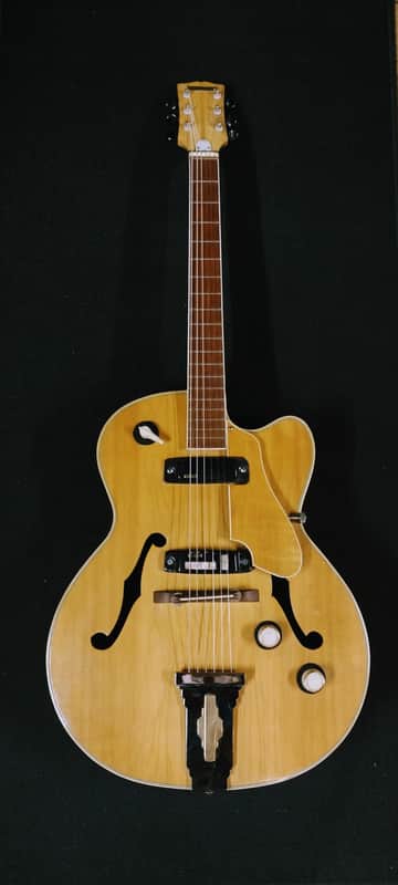 ARCHTOP ELECTRIC GEMTONE 1960'S - NATURAL WOOD image 1