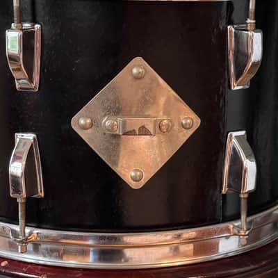 Kent 13 x 8" Rack Tom Drum Vintage Made in USA w Clip Mount - Black image 2