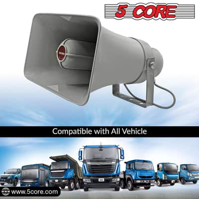 5 CORE 10 x 6 Inch PA Speaker System Outdoor Loudspeaker System 20W Power Horns Waterproof Weatherproof 8 Ohm PA Speaker for Ice Cream Truck Car-1 PC image 6