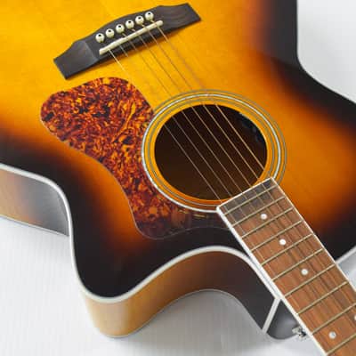 Guild F-250CE Deluxe Acoustic-Electric Guitar (DEMO) - Antique Burst image 6