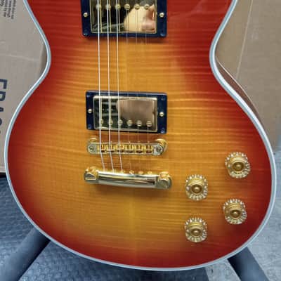Gibson Les Paul Supreme in Cherry Sunburst (2003) 1st Year Gold Frets Fancy Binding! image 6