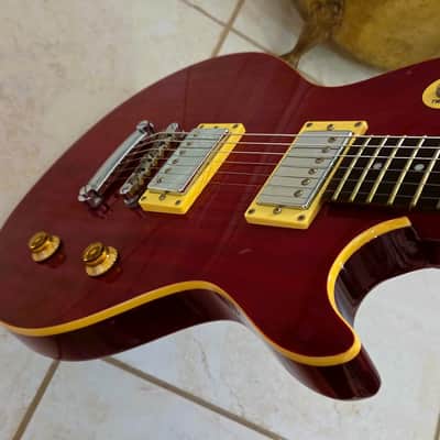 2004 Samick Avion Model AV-1/WR Greg Bennett Design,  Transparent Red image 11