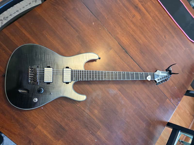 Ibanez S61AL-BML Axion Label 2019 - 2020 - Black Mirage Gradation Low Gloss image 1