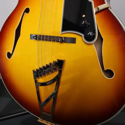 D'Angelico Excel EXL-1 Hollowbody Guitar with Case - Dark Iced Tea Burst image 2