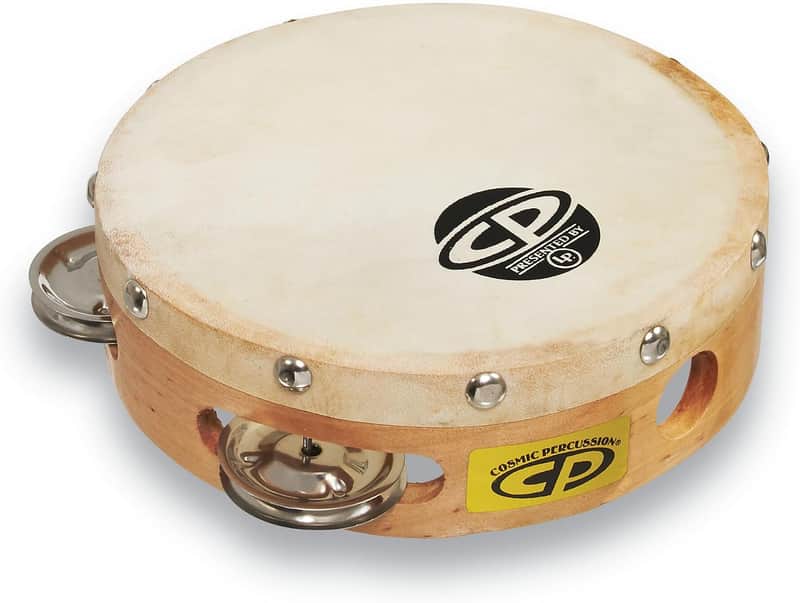 CP by LP CP376 6“ Handheld Single Row Headed Tambourine - Steel Jingles CP Single Row Head image 1
