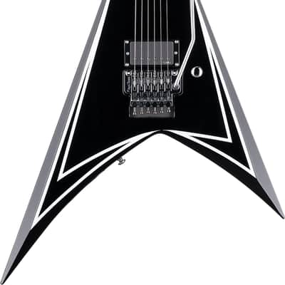 ESP LTD Alexi Laiho Signature Sawtooth 20th Anniversary Limited Edition Electric Guitar, Ebony Fingerboard, Black with White image 1