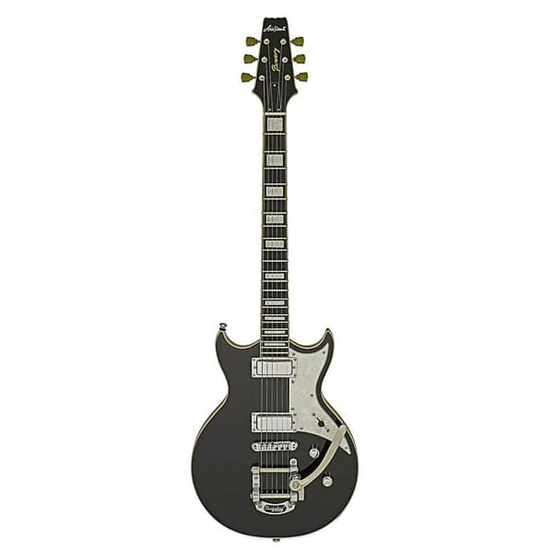 Aria 212 MK2 Pro II Bowery Chambered Construction Electric Guitar,212-MK2-BK image 1