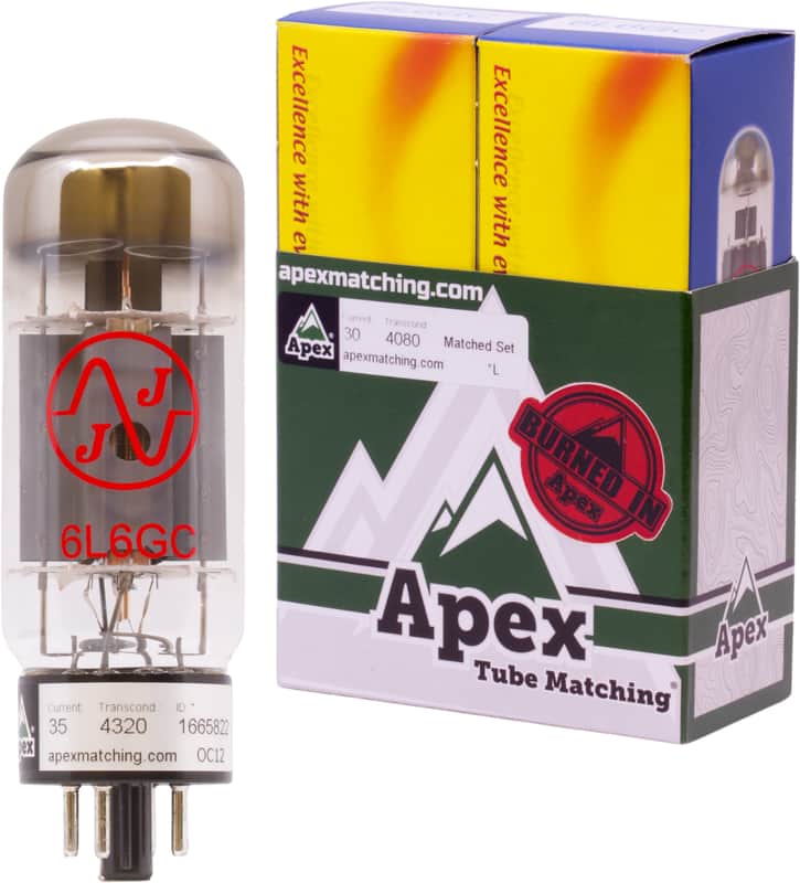 JJ Electronic 6L6GC Power Tube Apex Matched Pair w/ Burn-In.  New with Full Warranty!