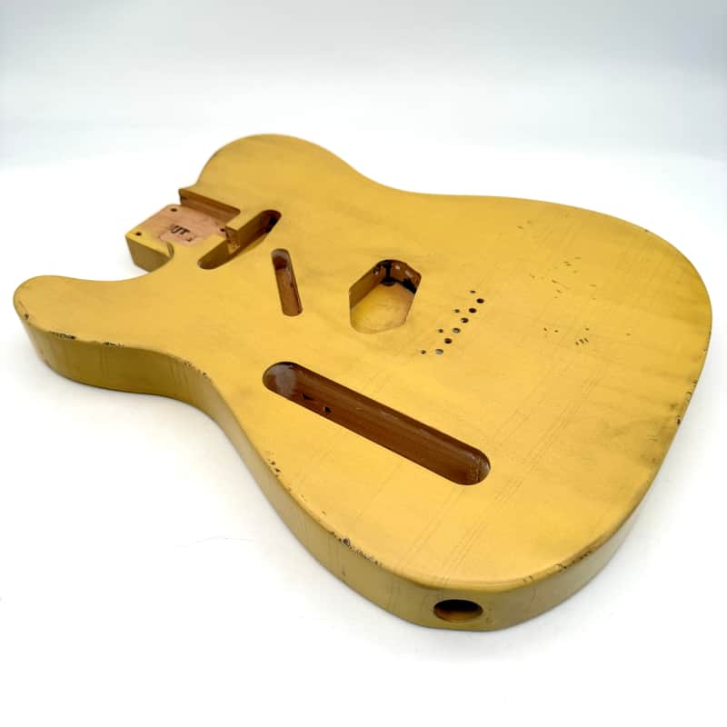 MJT Telecaster Body Lefty Relic Alder Nitro Butterscotch Light mjt6655 image 1