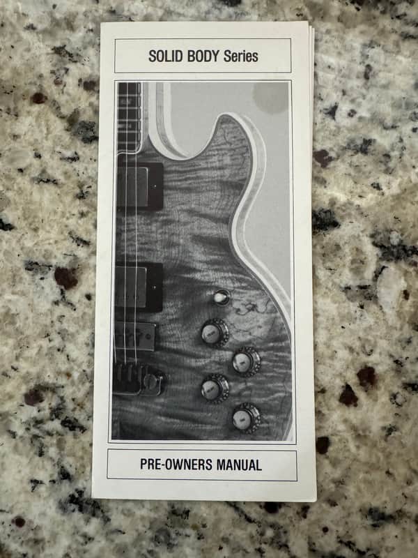 Gibson Pre Owners Manual Solid Body Series 1981 EDS-1275 L-5S Les Paul Deluxe 335-S Deluxe Custom SG Standard image 1