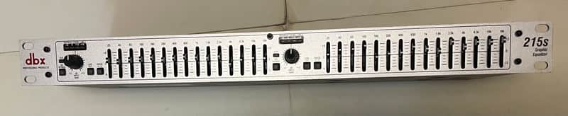 dbx 215s Dual Channel 15-Band EQ 2010s - Silver image 1
