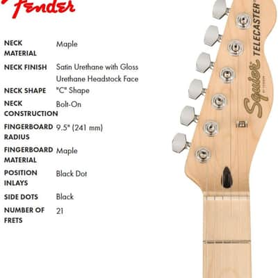 Squier Affinity Series Telecaster Electric Guitar, 3-Color Sunburst, Maple Fingerboard image 5
