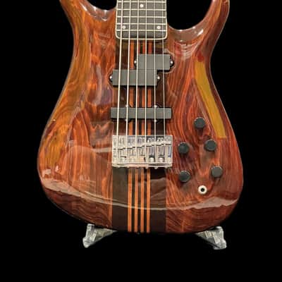 PHRED instruments Panda 6-string Shot Scale Bass 2023 - Transparent brown image 2