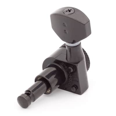 Graph Tech Ratio PRL-9721-B0 Locking Calibrated Machine Heads - 6-in-line Black image 2