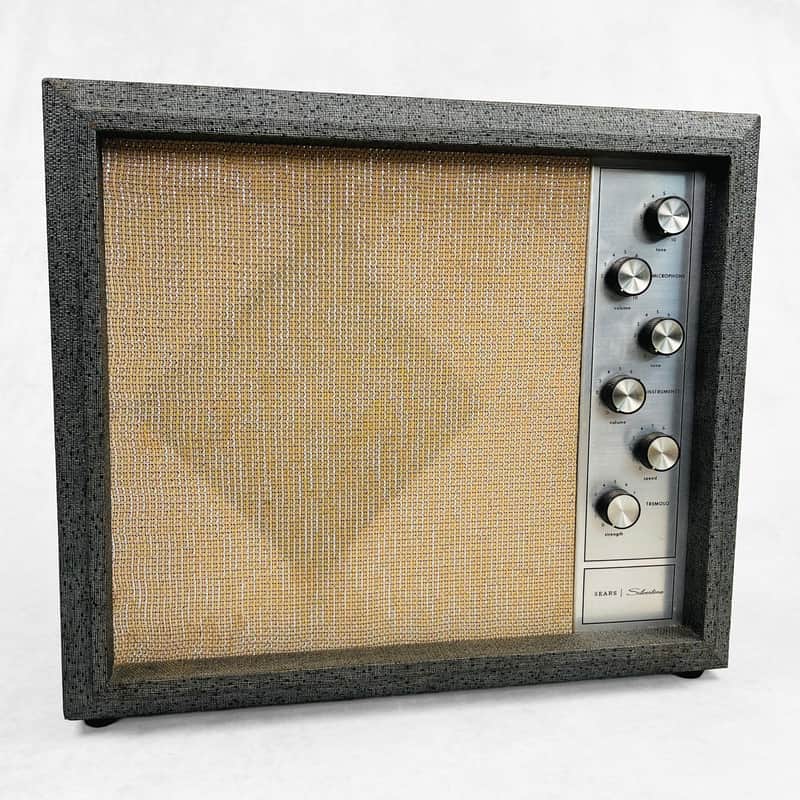 Silvertone Model 1482 1x12" Combo Amplifier 1960s - Gray image 1