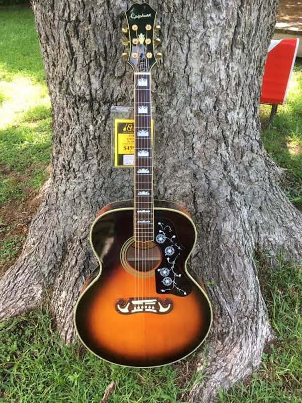 Epiphone EJ-200 VS sunburst Made in Korea 2002 Vintage Sunburst