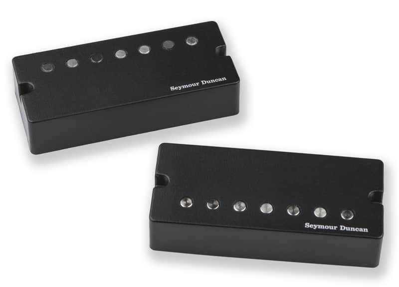 Seymour Duncan Jeff Loomis Signature Blackouts 7 String Active Soapbar Guitar Pickup Set image 1