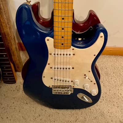 Squier Affinity Series Stratocaster 21-Fret with Maple Fretboard 1999 - 2000 - Baltic Blue image 1