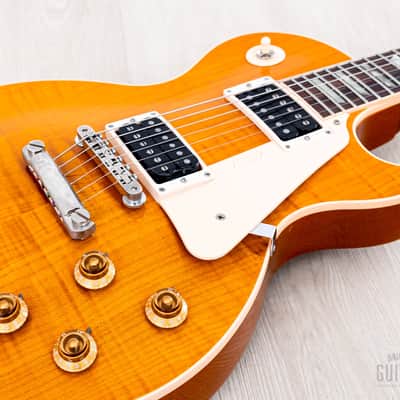 1992 Gibson Les Paul Classic Plus Trans Amber Flame Top, 100% Original w/ Case, Lightweight image 6