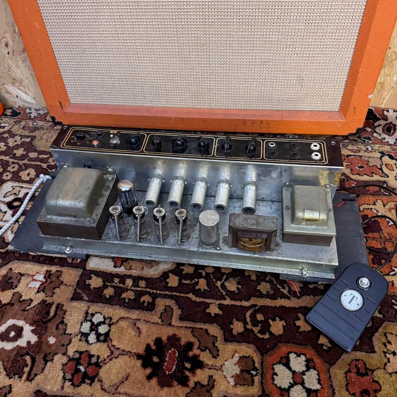 Vintage 1961 Vox AC30 Black Panel Top Original Valve Amplifier Chassis *1960s* - Very Good