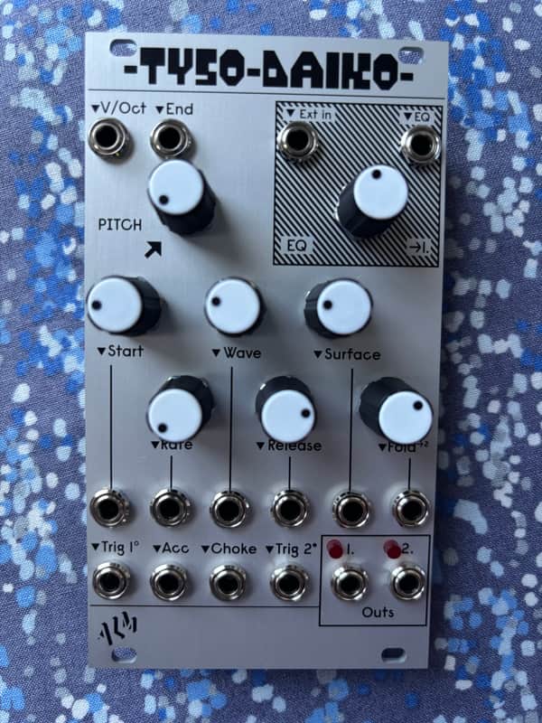 ALM/Busy Circuits ALM031 Tyso Daiko 12-Bit Drum Voice Eurorack Synth Module 2021 - Present - Silver image 1