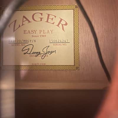 Zager Zad-20 Mahogany Mahogany image 4