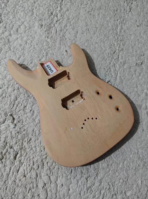 Mahogany Wood Guitar HH Body DIY Project image 1