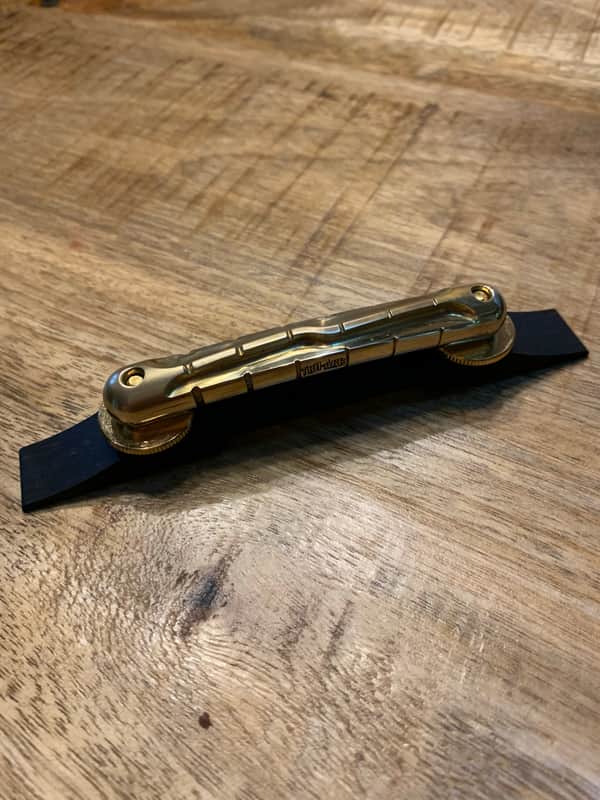 Tru-Arc Rock Steady SerpenTune Bar Bridge -  Compensated Brass image 1