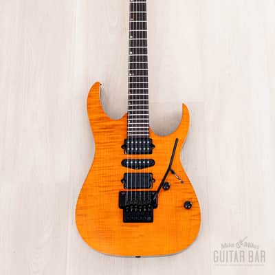 1996 Ibanez J Custom RG1508 HSH Amber Flame Top, Near-Mint w/ DiMarzio image 2