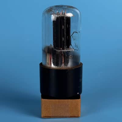 1957 General Electric 6SN7GT Vintage Black Plated Vacuum Tube! T580 image 4