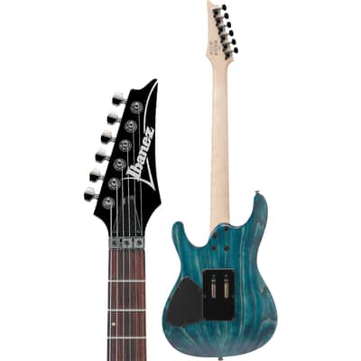 Ibanez S520AH S Standard Guitar  - Cosmic Blue Stained Flat image 8