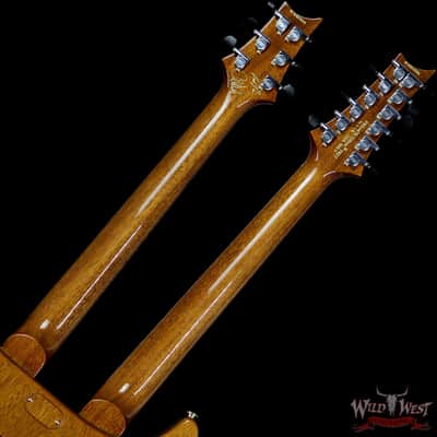 2019 PRS Private Stock #7827 Doubleneck McCarty 594 Semi-Hollow Piezo Brazilian Rosewood Board Salmon image 10