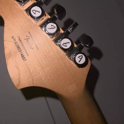 Modded Squier Standard stratocaster HSS 2008 - Vintage white/Cream image 6