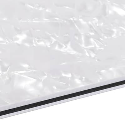 Strat Backplate Cavity Cover 4 Ply 6-Hole Trem Tremolo Cover Backplate for USA/Mexican Fender Standard Stratocaster Strat ST JT/HGB-01 Off-White Pearl image 3