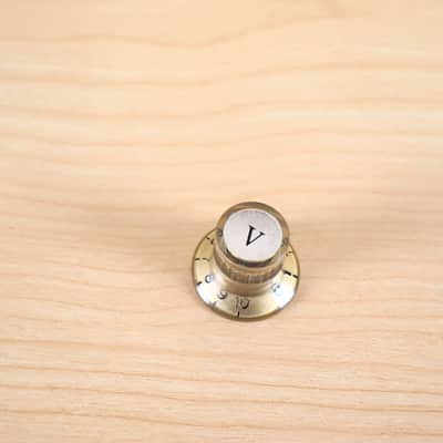 1960's Univox Teisco Guyatone Conrad - Single Gold Volume Guitar Knob image 5