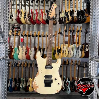 Charvel Pro Mod Relic San Dimas Style 1 Hh Weathered White image 2