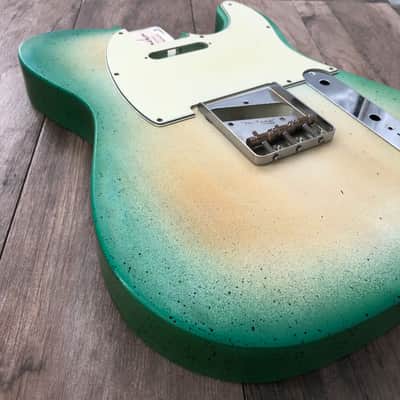 FRANCHIN Mars guitar body Apple Green Burst Sunburst 100% Nitro Lacquer VOS SS Poplar Telecaster-Tele-T-Style Made in Italy - Stock piece #23070626 Bild 8