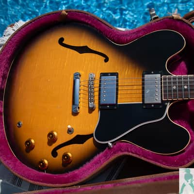 1994 Gibson ES-335 Dot Figured - Vintage Sunburst - Pro Set Up w Perfect Frets/Action/Intonation! image 9