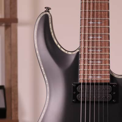 Schecter Hellraiser C-7 Passive - Rosewood Fingerboard, Black, B-Stock image 5