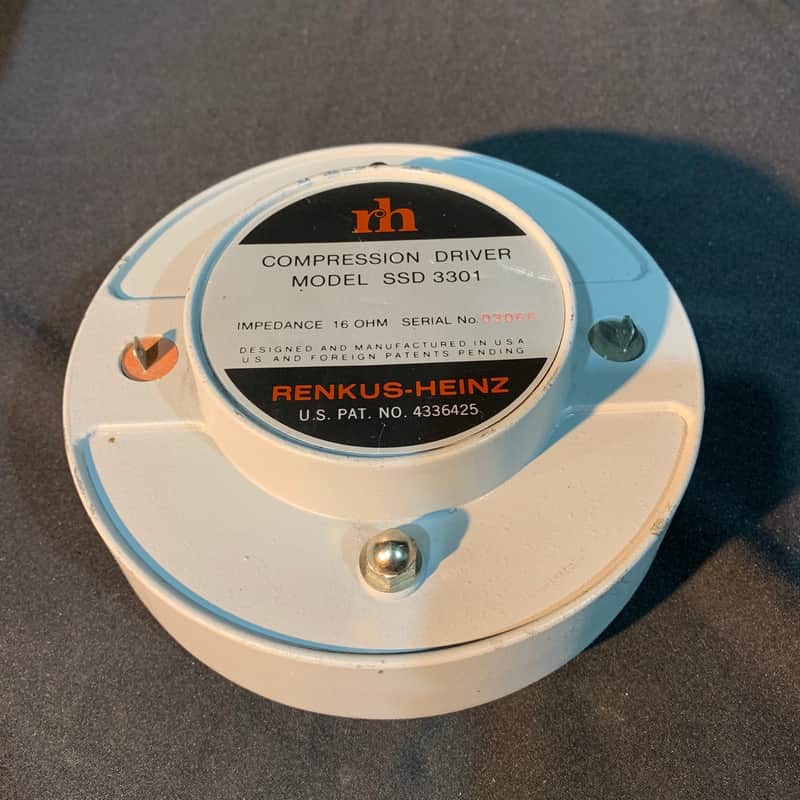 One pair of Renkus-Heinz SSD 3301 compression drivers with | Reverb