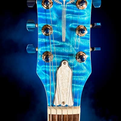 Scott Vogel Guitars Skye 2025 - Blue Quilted Maple image 4