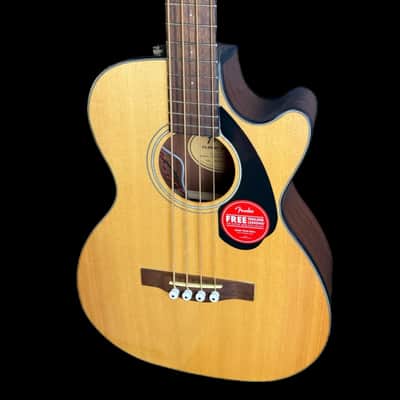 Fender CB-60SCE Electro Acoustic Bass, Natural image 3