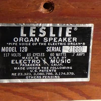 Leslie Model 120 Rotating Speaker Cabinet image 2