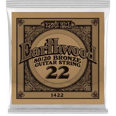 Ernie Ball P01422 .022 Earthwood 80/20 Bronze Acoustic Guitar String