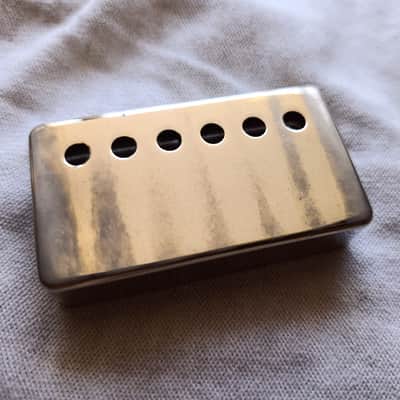 ThroBak P.A.F. Repro Pickup Cover - Brite Nickel (Aged by use) image 2